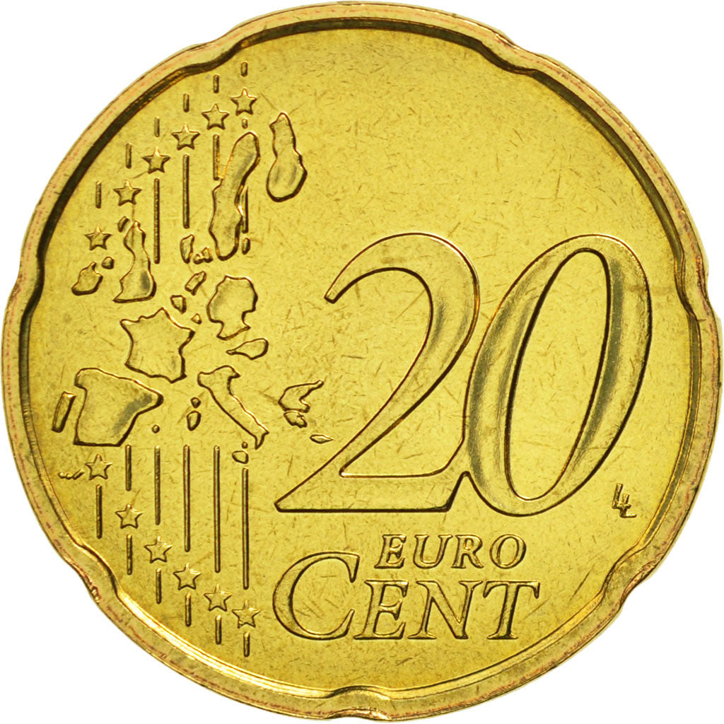 Coin, France, 20 Euro Cent, 2006, MS(65-70), Brass, KM:1286