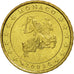 Monaco, 10 Euro Cent, 2003, SPL, Laiton, KM:170