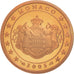 Monaco, Euro Cent, PROOF 2005, MS(65-70), Copper Plated Steel, KM:167