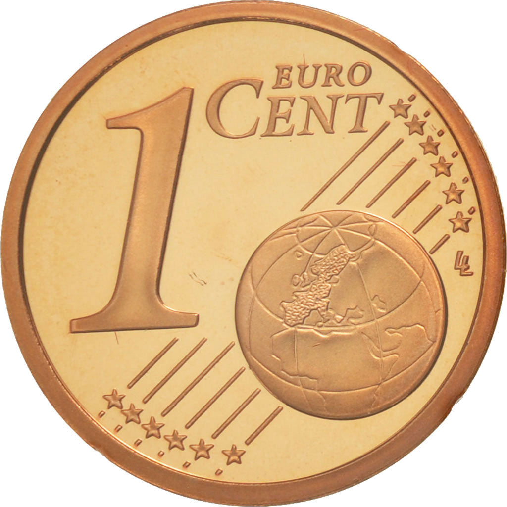 Monaco, Euro Cent, PROOF 2005, MS(65-70), Copper Plated Steel, KM:167