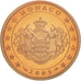 Monaco, 2 Euro Cent, PROOF 2005, MS(65-70), Copper Plated Steel, KM:168