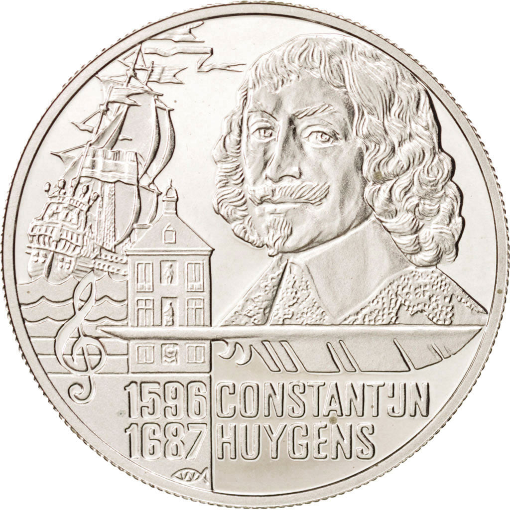 NETHERLANDS, 20 Euro, 1996, Utrecht, KM #128.2, MS(65-70), Silver, 33, 15.00