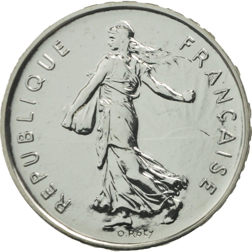 Francia, Semeuse, 5 Francs, 2001, Paris, FDC, Nichel placcato rame-nichel