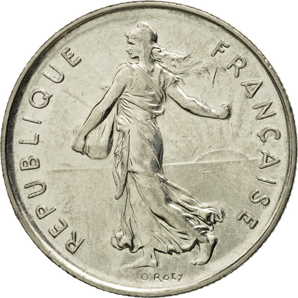 Munten, Frankrijk, Semeuse, 5 Francs, 1987, Paris, PR, Nickel Clad