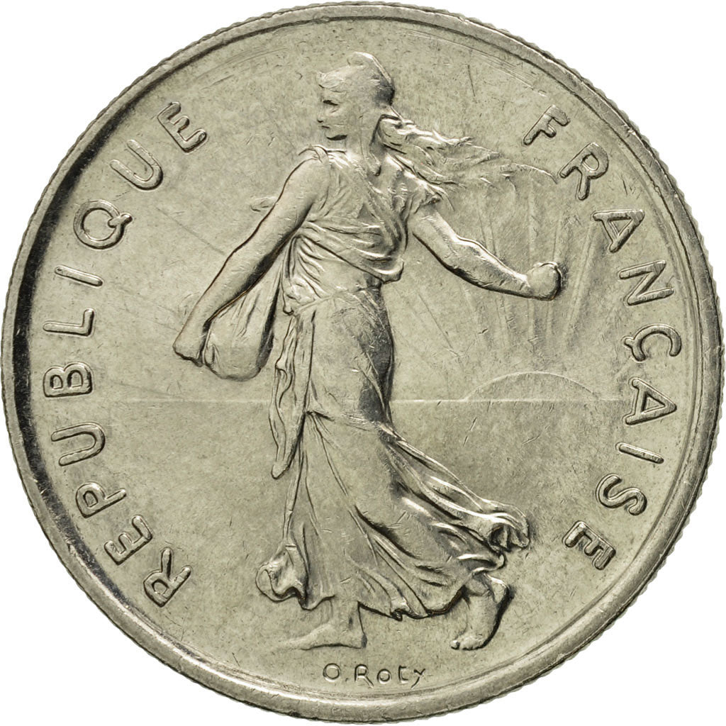 France, Semeuse, 5 Francs, 1993, Paris, MS(63), Nickel Clad Copper-Nickel