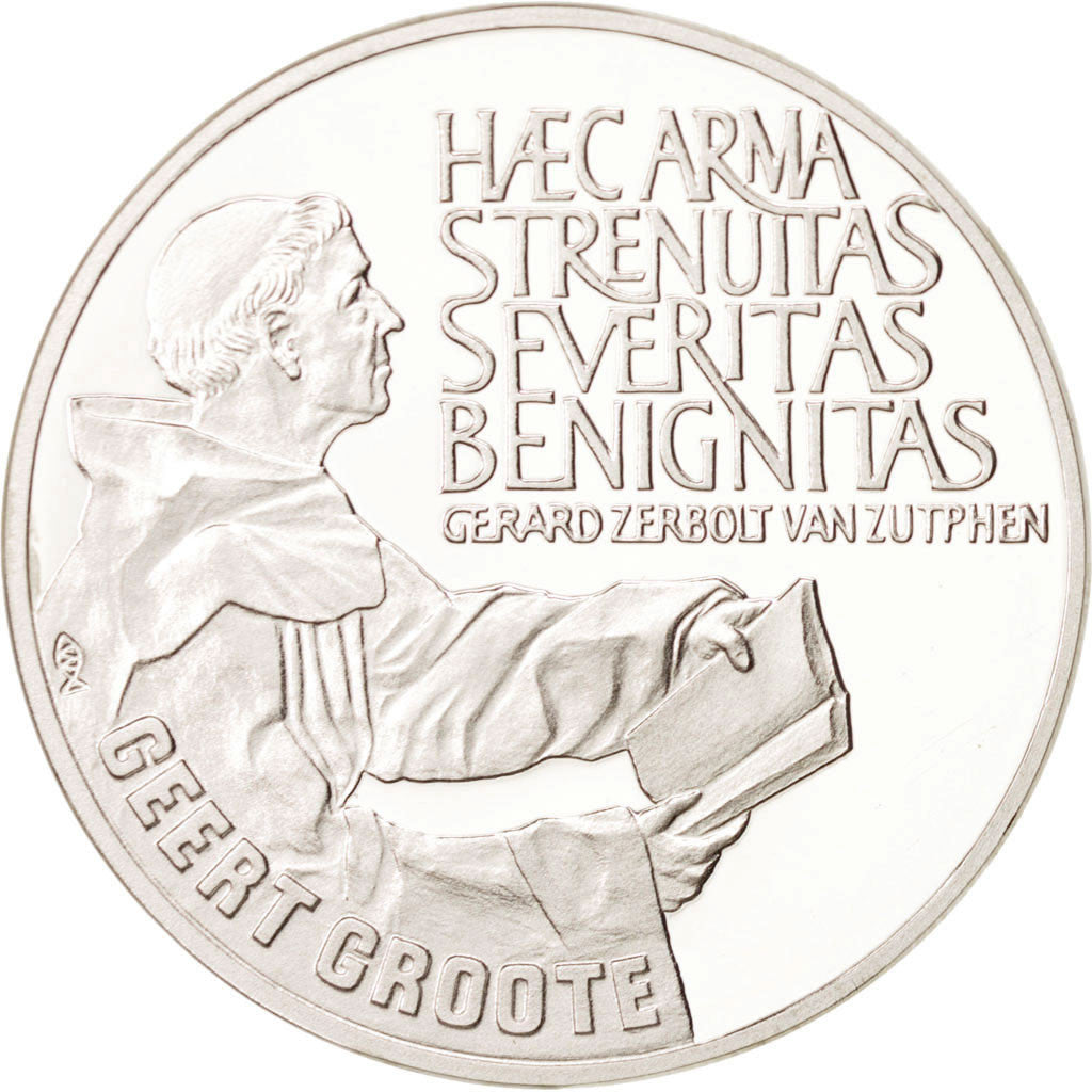 Netherlands, 25 Ecu, 1990, MS(65-70), Silver, 28.28