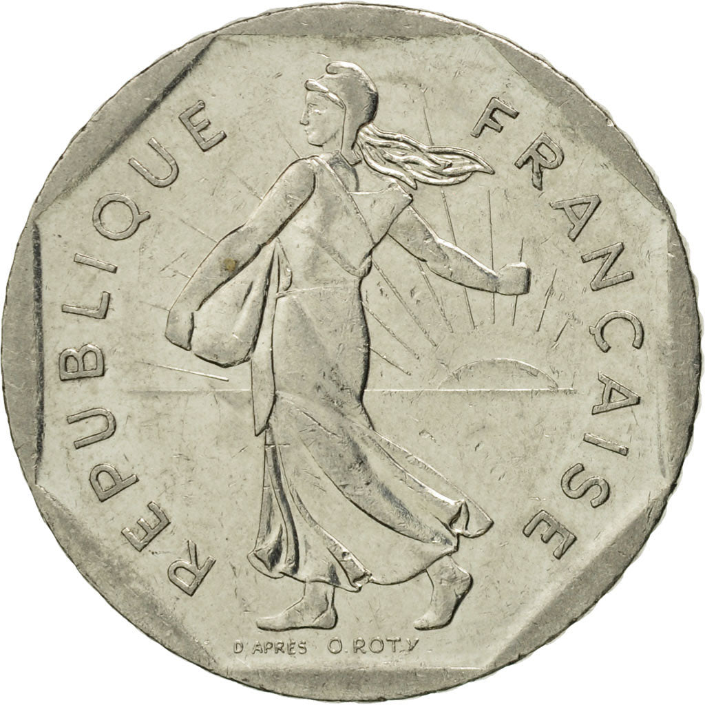 Coin, France, Semeuse, 2 Francs, 1996, Paris, MS(63), Nickel, KM:942.1