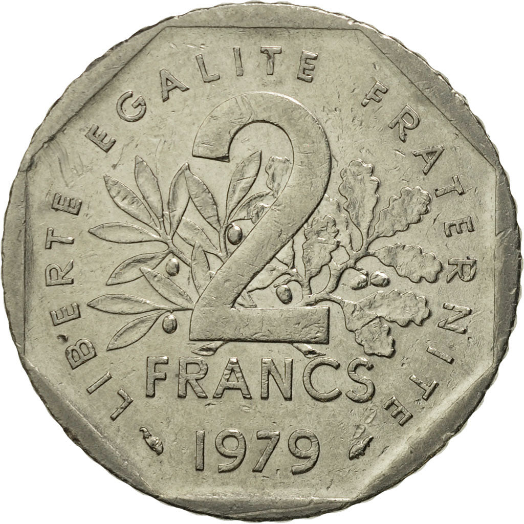 Coin, France, Semeuse, 2 Francs, 1979, Paris, MS(63), Nickel, KM:942.1