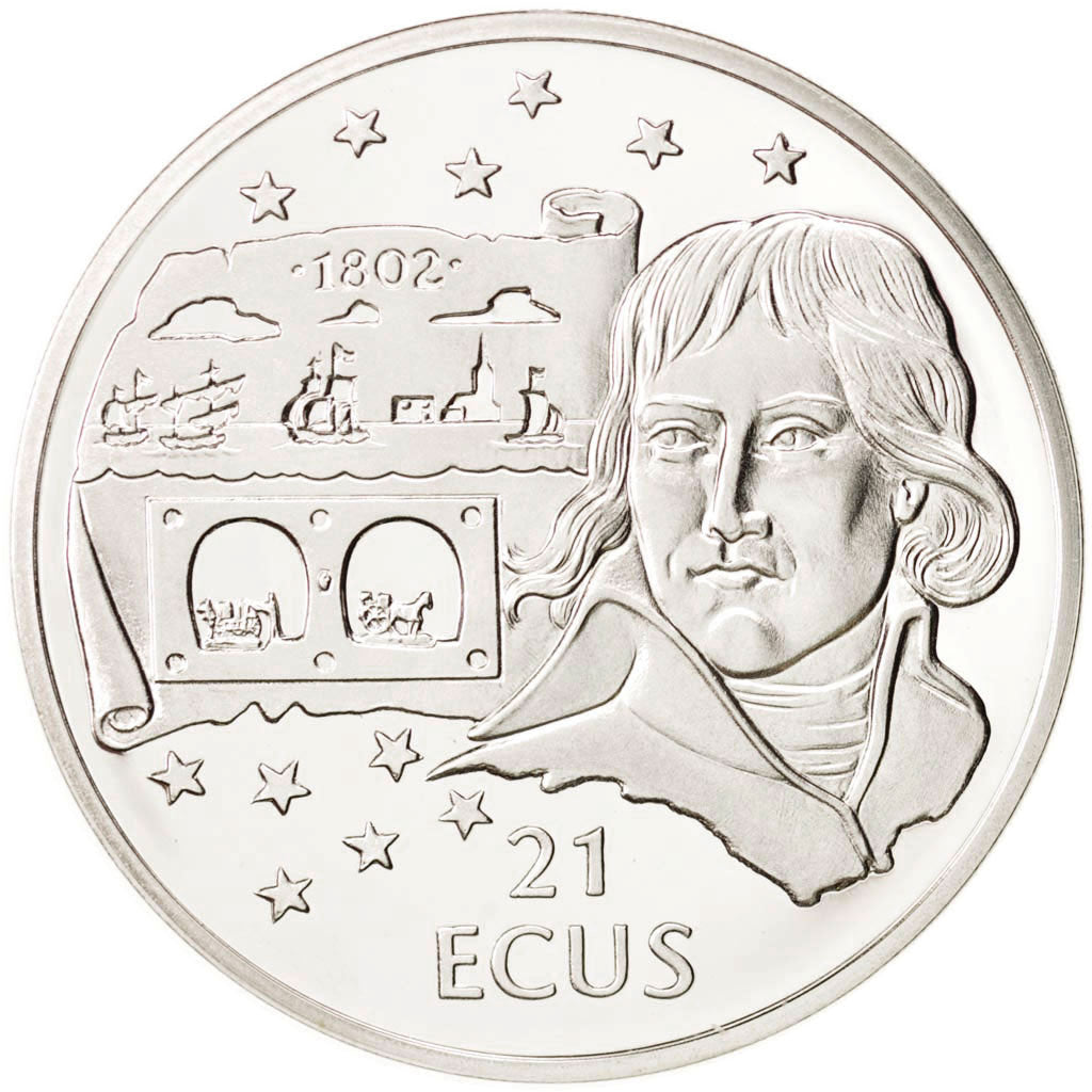 GIBRALTAR, 21 ECUs, 1993, KM #482, MS(65-70), Silver, 19.19