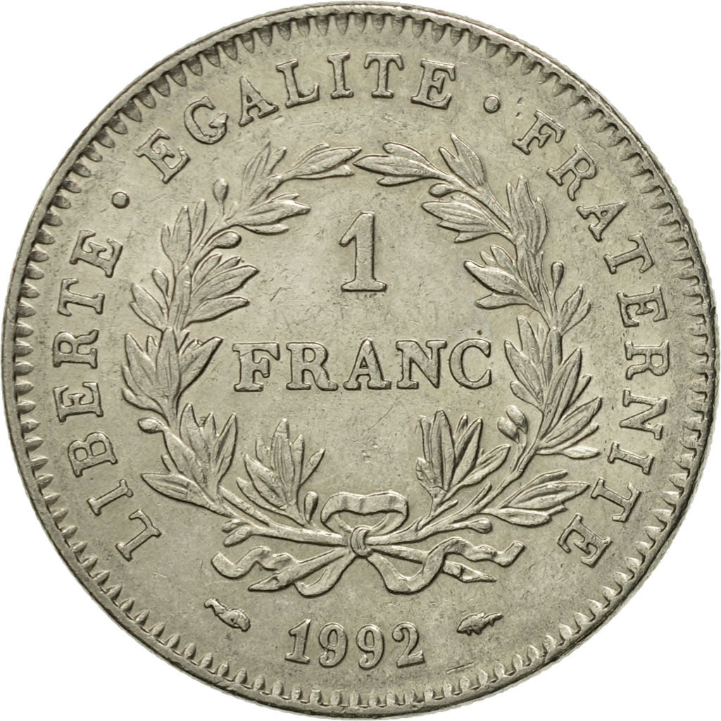 Monnaie, France, République, Franc, 1992, Paris, SPL, Nickel, KM:1004.1