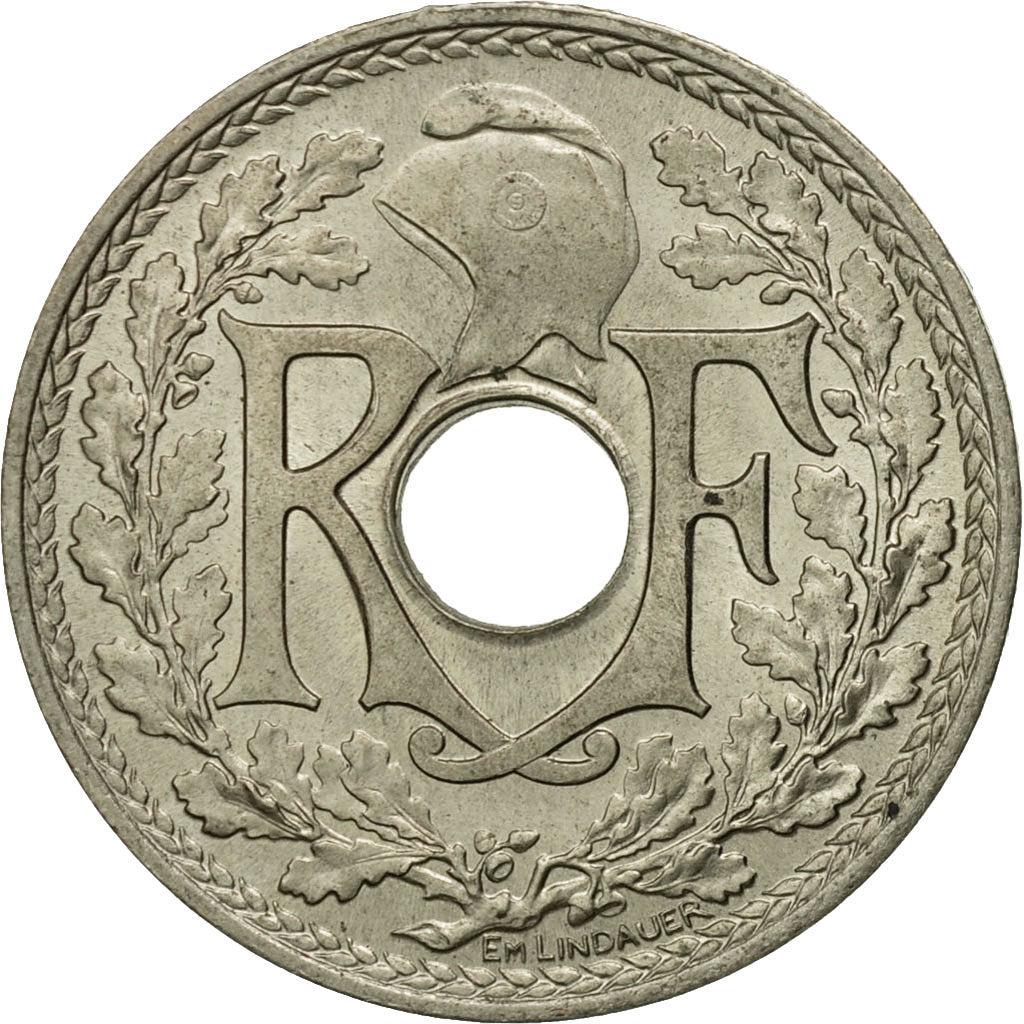 Münze, Frankreich, Lindauer, 25 Centimes, 1939, Paris, VZ+, Nickel-Bronze