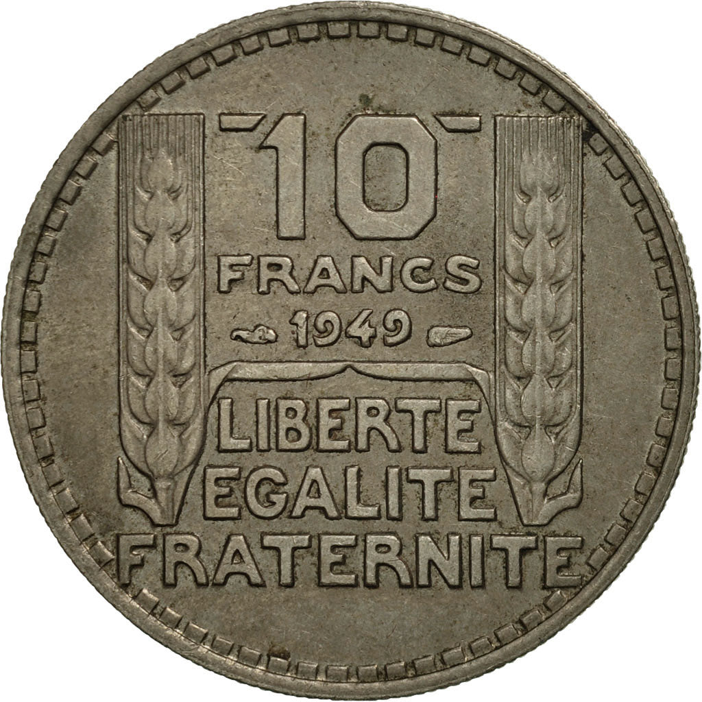 Coin, France, Turin, 10 Francs, 1949, Paris, AU(55-58), Copper-nickel, KM:909.1