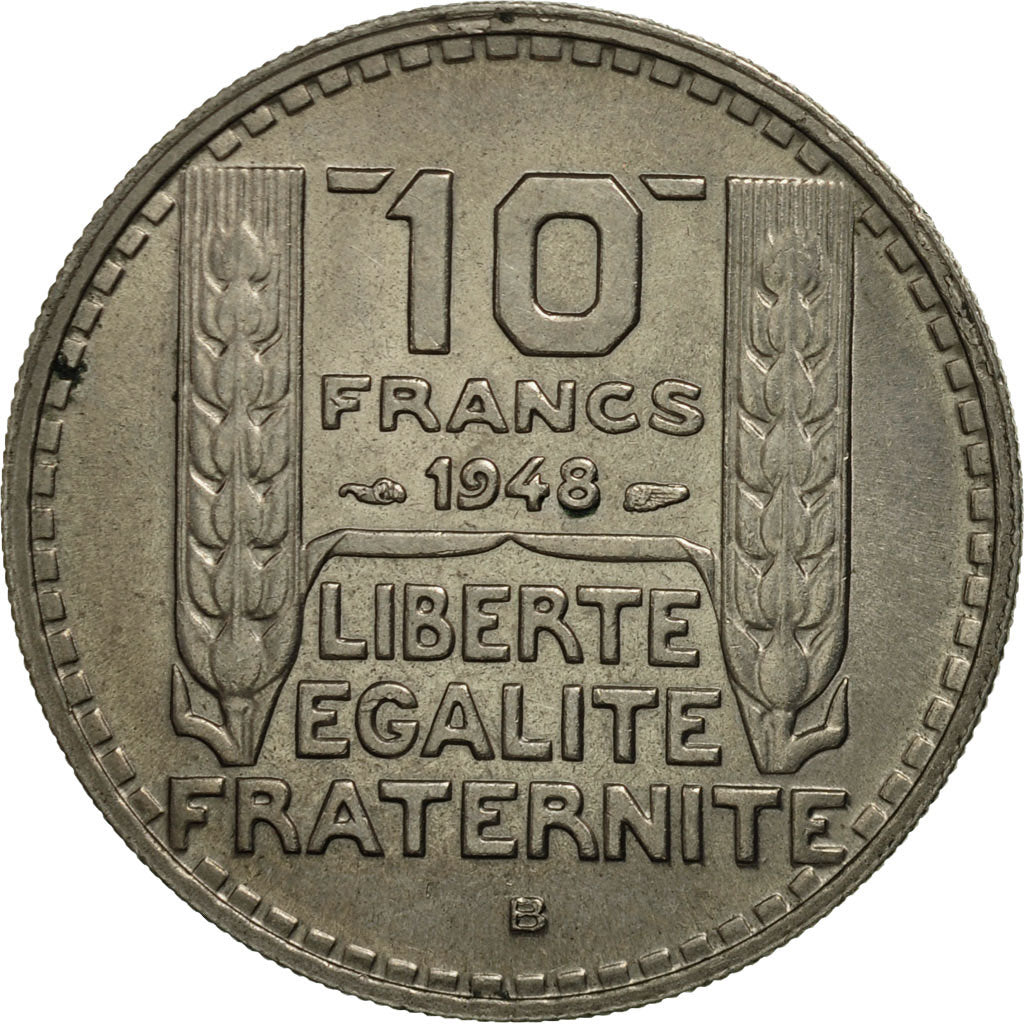 Moneda, Francia, Turin, 10 Francs, 1948, Paris, SC, Cobre - níquel, KM:909.1