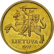 Münze, Lithuania, 10 Centu, 1997, UNZ, Nickel-brass, KM:106