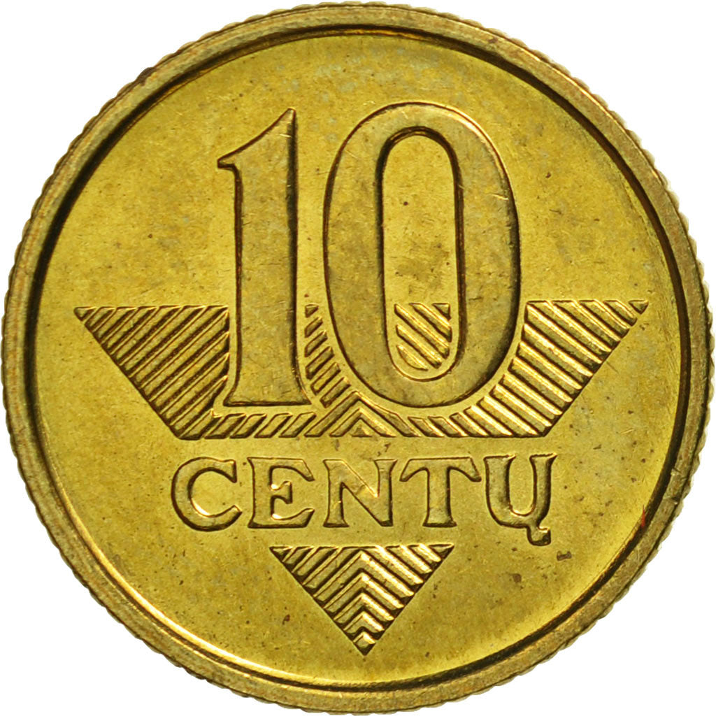 Coin, Lithuania, 10 Centu, 1997, MS(63), Nickel-brass, KM:106