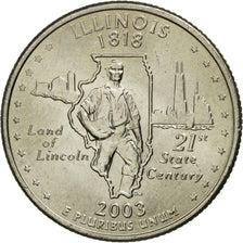 United States, Illinois, Quarter, 2003, Denver, MS(63), Copper-Nickel Clad