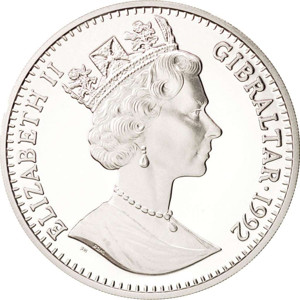 Moneta, Gibilterra, Elizabeth II, 35 Ecus-25 Pounds, 1992, FDC, Argento, KM:110