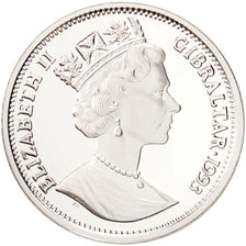 GIBRALTAR, 14 ECUs, 1993, KM #631, MS(65-70), Silver, 10.00