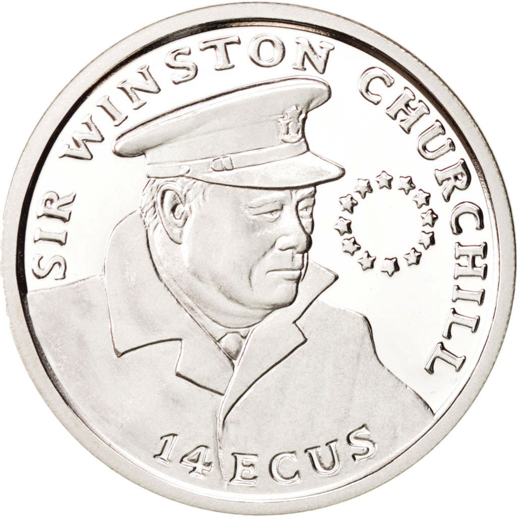 GIBRALTAR, 14 ECUs, 1993, KM #631, MS(65-70), Silver, 10.00