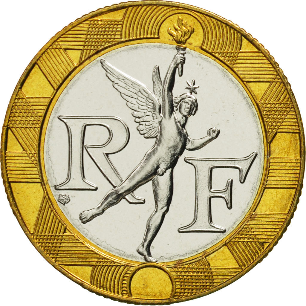 Coin, France, Génie, 10 Francs, 1996, Paris, MS(65-70), Aluminum-Bronze