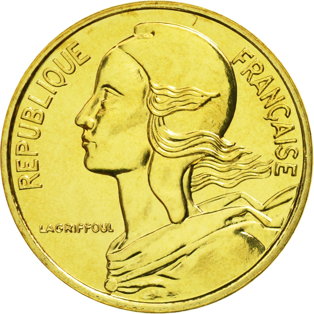 Coin, France, Marianne, 5 Centimes, 1991, Paris, MS(65-70), Aluminum-Bronze