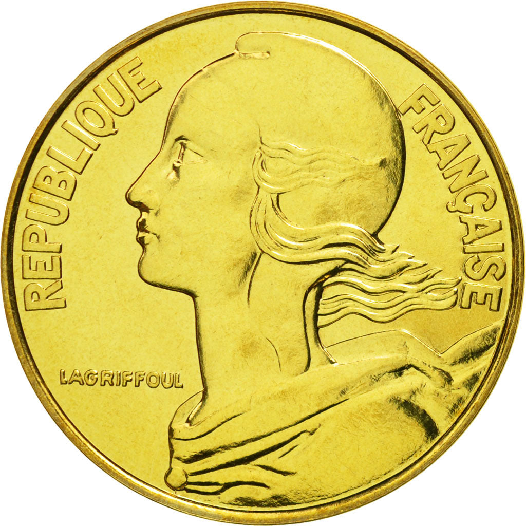 Coin, France, Marianne, 20 Centimes, 1991, Paris, MS(65-70), Aluminum-Bronze