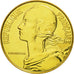 Moneda, Francia, Marianne, 20 Centimes, 1991, Paris, FDC, Aluminio - bronce