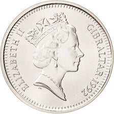 Münze, Gibraltar, Elizabeth II, 14 Ecus-10 Pounds, 1992, UNZ, Silber, KM:89