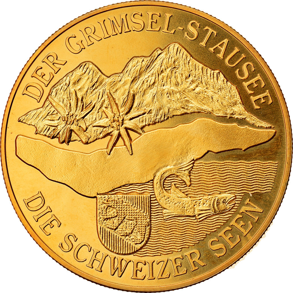 Switzerland, Medal, Der Grimsel-Stausee, Die Schweizer Seen, MS(64)