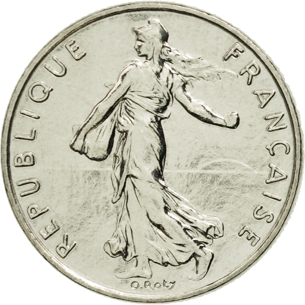 Coin, France, Semeuse, 1/2 Franc, 1991, Paris, MS(65-70), Nickel, KM:931.1