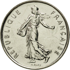 Munten, Frankrijk, Semeuse, 5 Francs, 1991, Paris, FDC, Nickel Clad