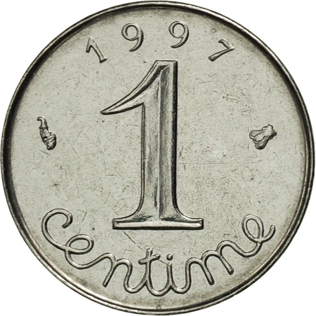 Munten, Frankrijk, Épi, Centime, 1997, Paris, FDC, Stainless Steel, KM:928