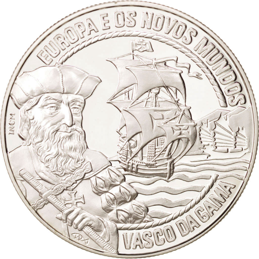 PORTUGAL, 25 ECU, 1995, Lisbon, KM #49, MS(65-70), Silver, 28.00