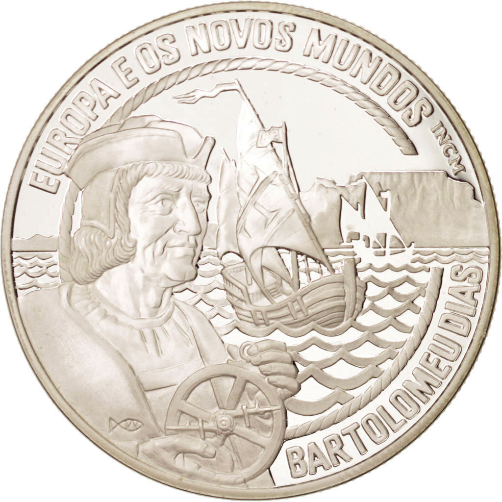 PORTUGAL, 25 ECU, 1993, Lisbon, KM #29, MS(65-70), Silver, 37, 28.00
