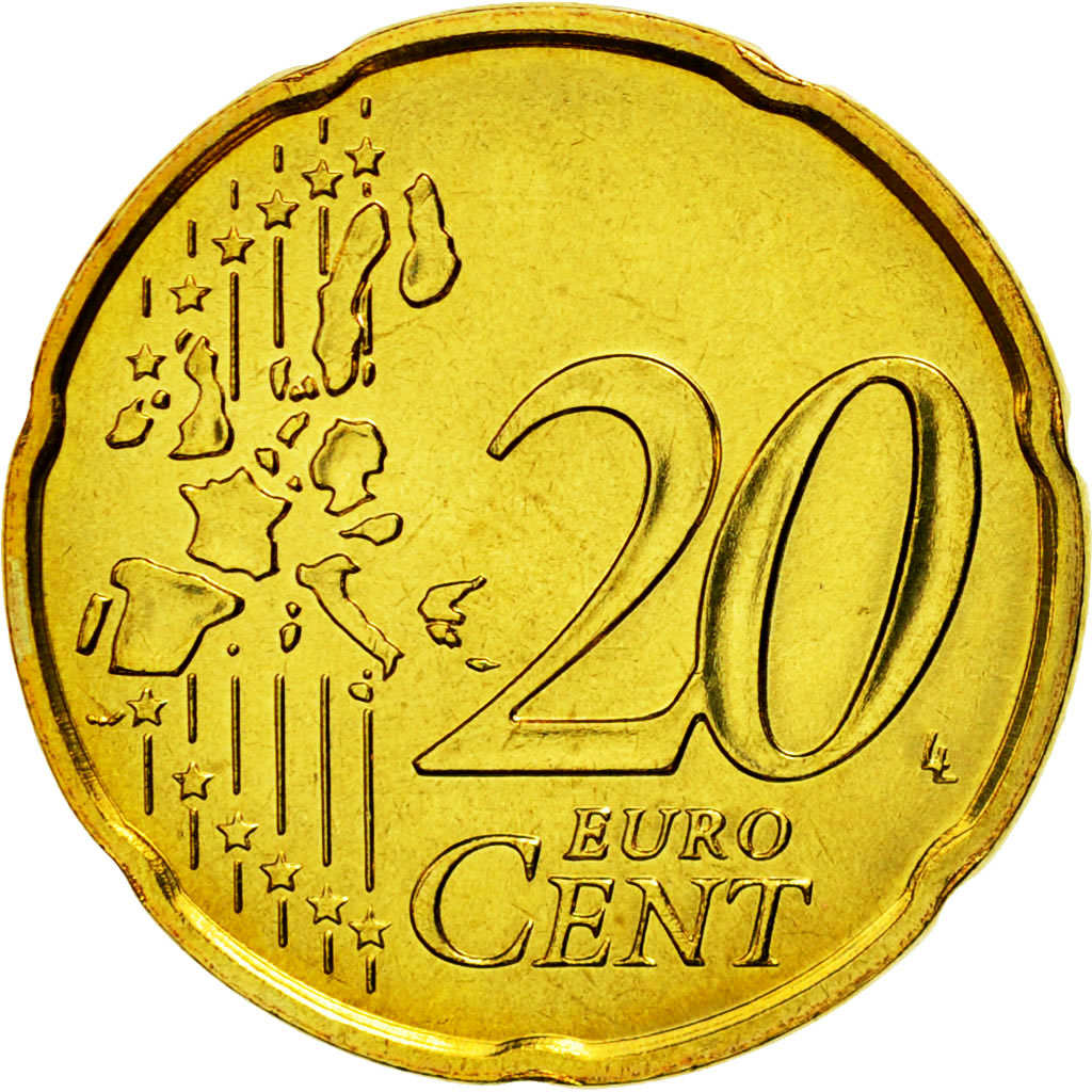Coin, France, 20 Euro Cent, 2006, MS(65-70), Brass, KM:1286