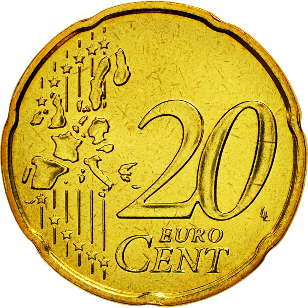 Coin, France, 20 Euro Cent, 2006, MS(65-70), Brass, KM:1286