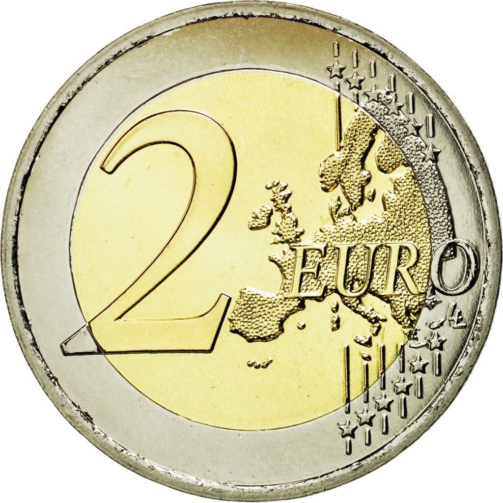 France, 2 Euro, 2007, MS(65-70), Bi-Metallic, KM:1414
