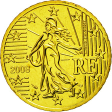 Coin, France, 50 Euro Cent, 2008, MS(65-70), Brass, KM:1412