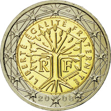 France, 2 Euro, 2008, MS(65-70), Bi-Metallic, KM:1414