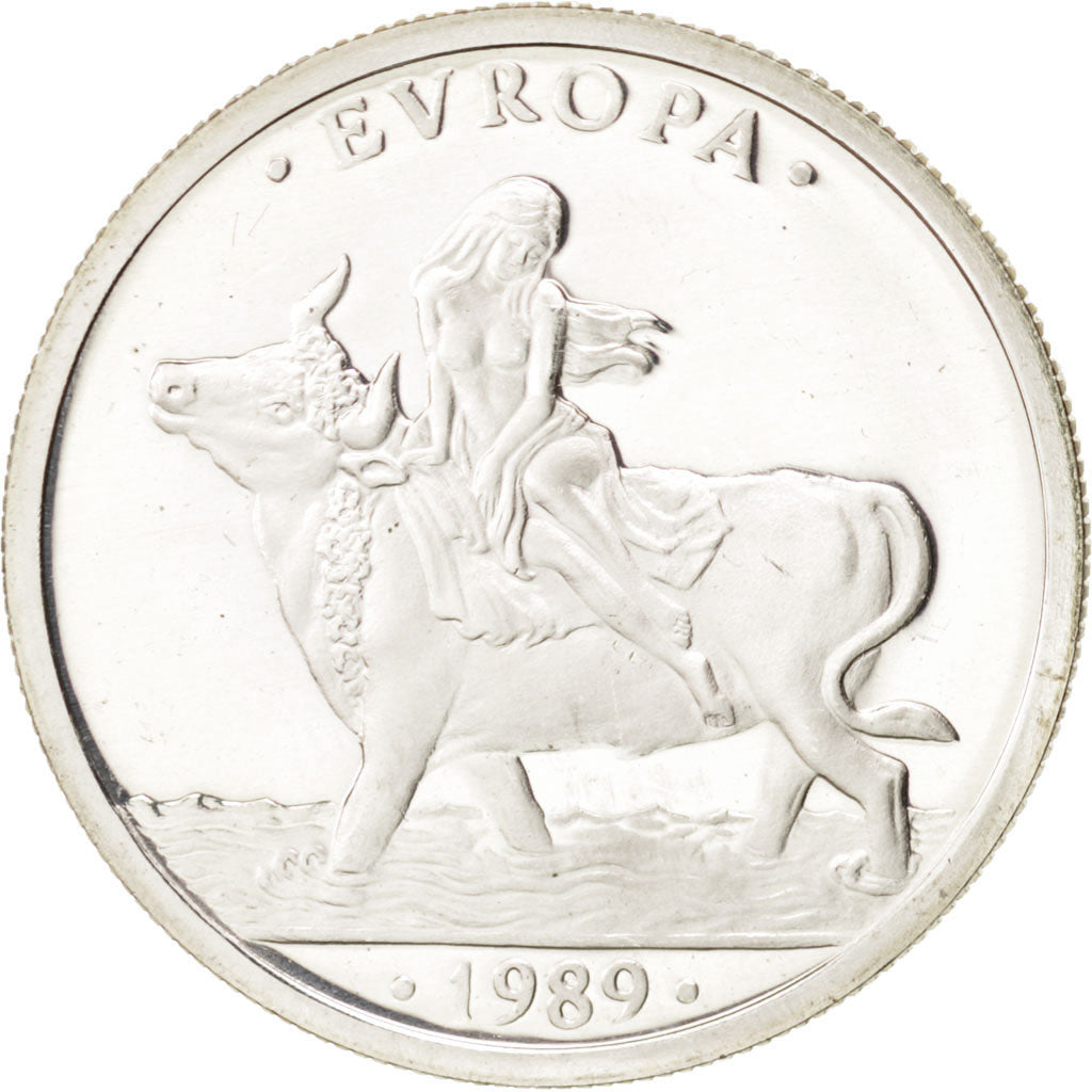Münze, Spanien, Juan Carlos I, Ecu, 1989, Madrid, STGL, Silber, KM:M23