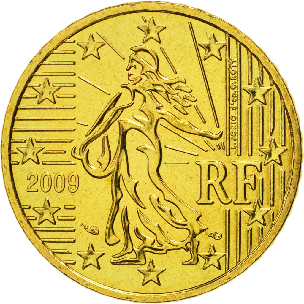 Coin, France, 50 Euro Cent, 2009, MS(65-70), Brass, KM:1412