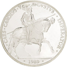Spain, 5 Ecu, 1989, KM #M24, MS(65-70), Silver, 42, 33.61