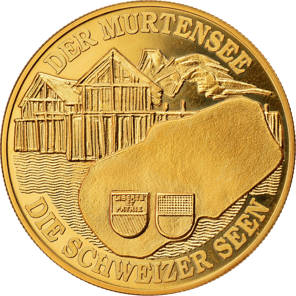 Switzerland, Medal, Der Murtensee, Die Schweizer Seen, MS(64), Copper-Nickel