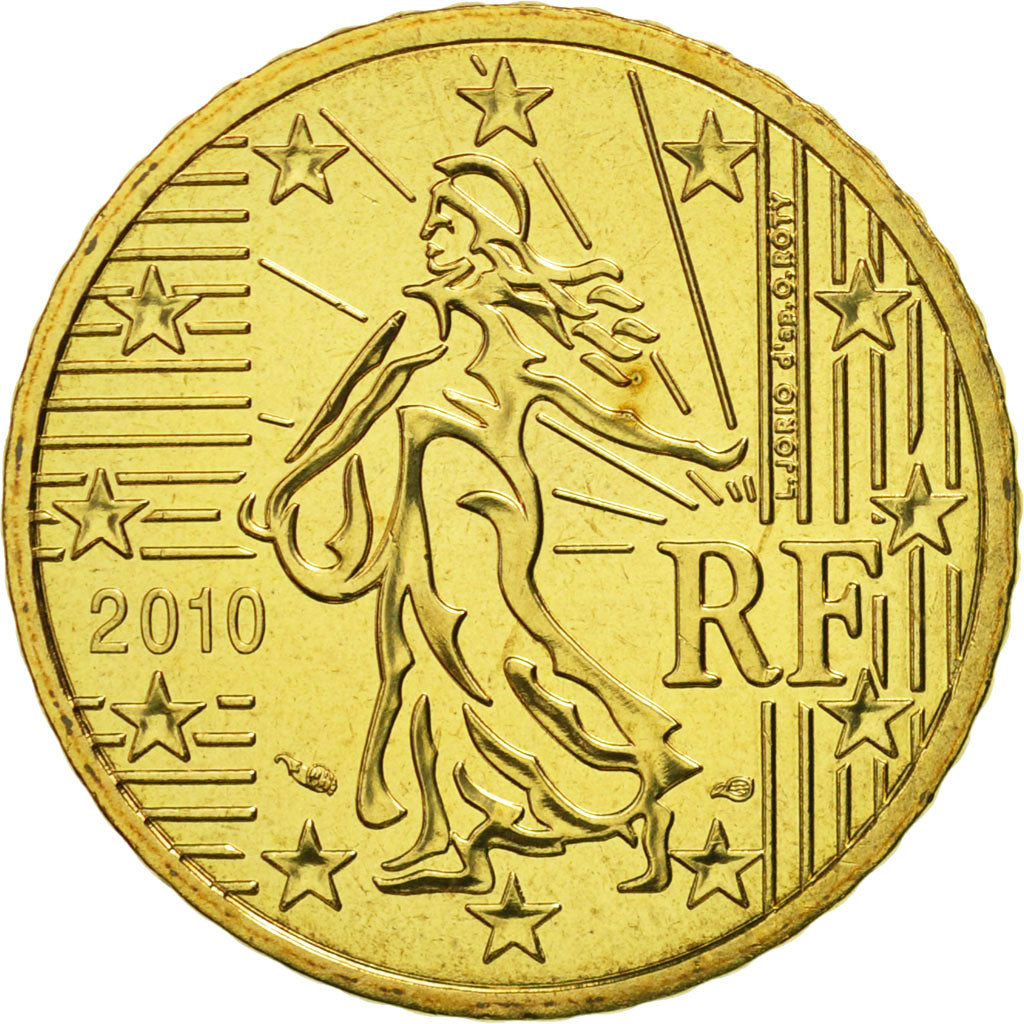 Coin, France, 50 Euro Cent, 2010, MS(65-70), Brass, KM:1412