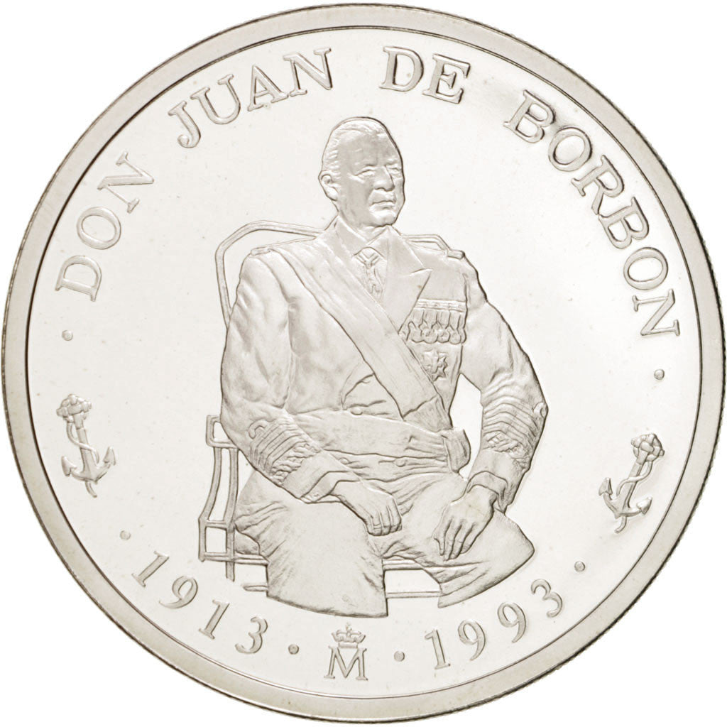 SPAIN, 5 ECU, 1993, KM #M9, MS(65-70), Silver, 33.61