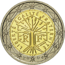France, 2 Euro, 2004, MS(65-70), Bi-Metallic, KM:1289