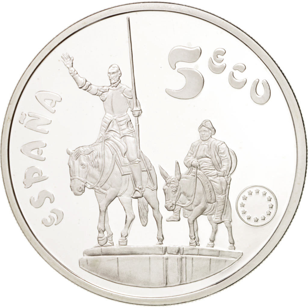 SPAIN, 5 ECU, 1994, KM #M13, MS(65-70), Silver, 33.61