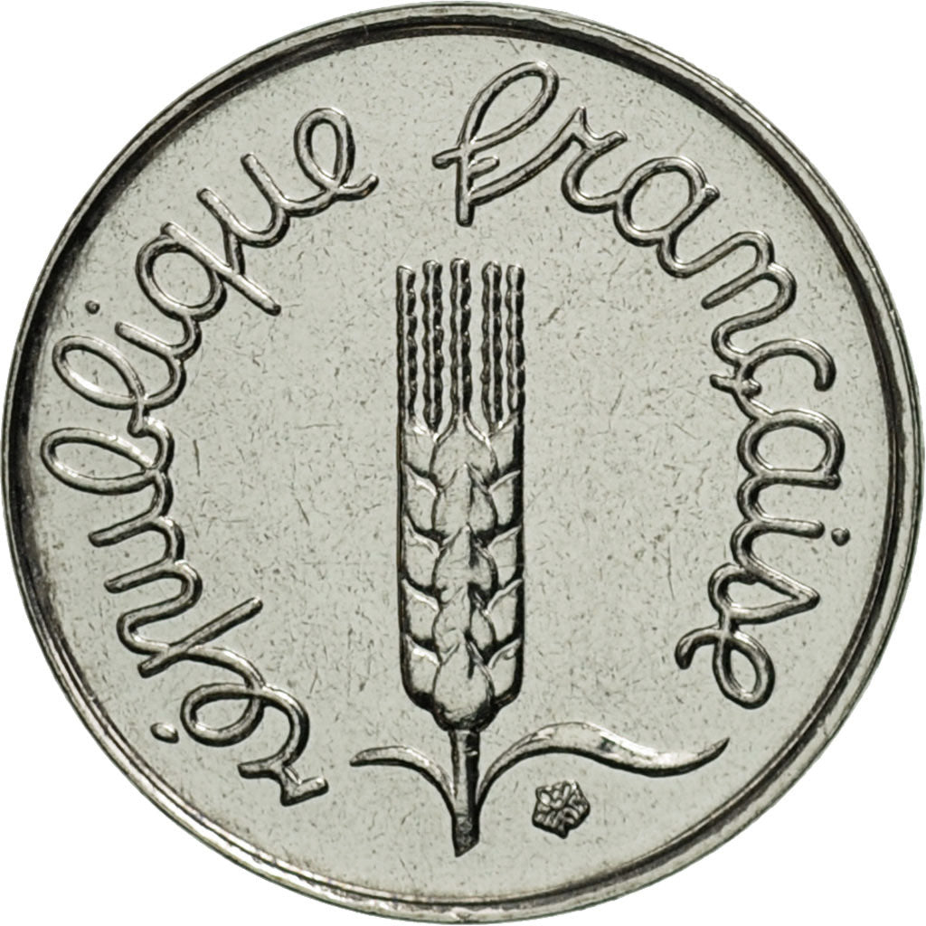Moneta, Francja, Épi, Centime, 2001, Paris, MS(65-70), Stal nierdzewna, KM:928