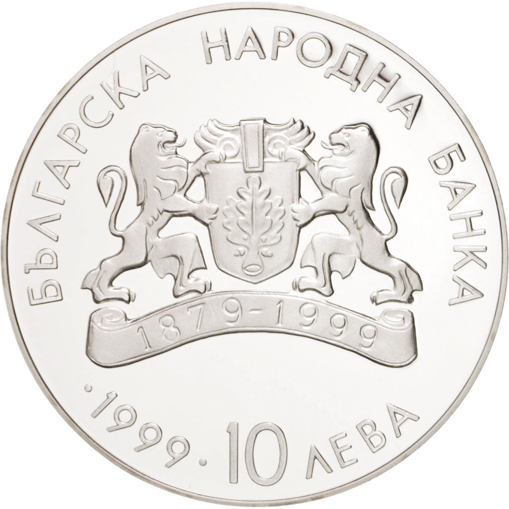 Moneda, Bulgaria, 10 Leva, 1999, FDC, Plata, KM:249