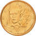 Coin, France, 2 Euro Cent, 2002, MS(65-70), Copper Plated Steel, KM:1283